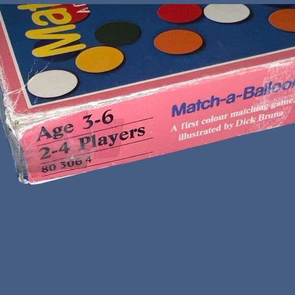 1973 Vintage Ravensburger Miffy Bunny Dick Bruna Match a Balloon Game - Picture 3 of 5